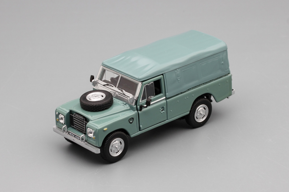 1:43 LAND ROVER Series 109 с тентом, серо-голубой - 4-51742
