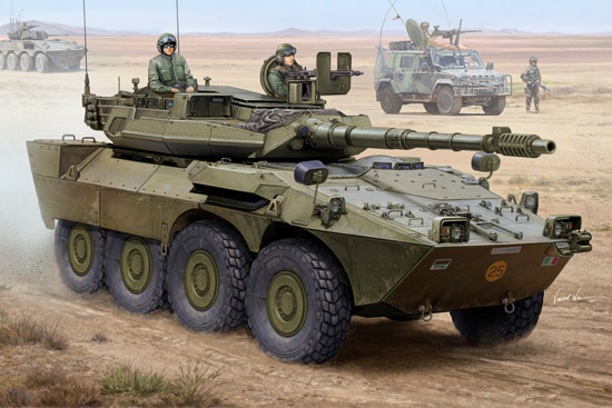 1:35 Сборная модель САУ  B1 Centauro с навесной броней - 01564
