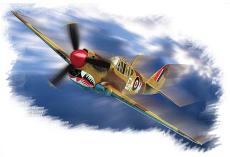 1:72 Сборная модель P-40M 'Warhawk' Easy Assembly - 80251