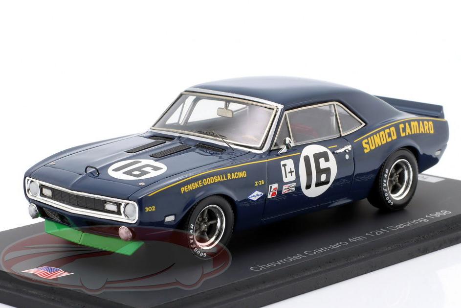 1:43 CHEVROLET Camaro №16 4th 12h Sebring Craig Fisher, Joe Welch, Bob Johnson (1968) - US246