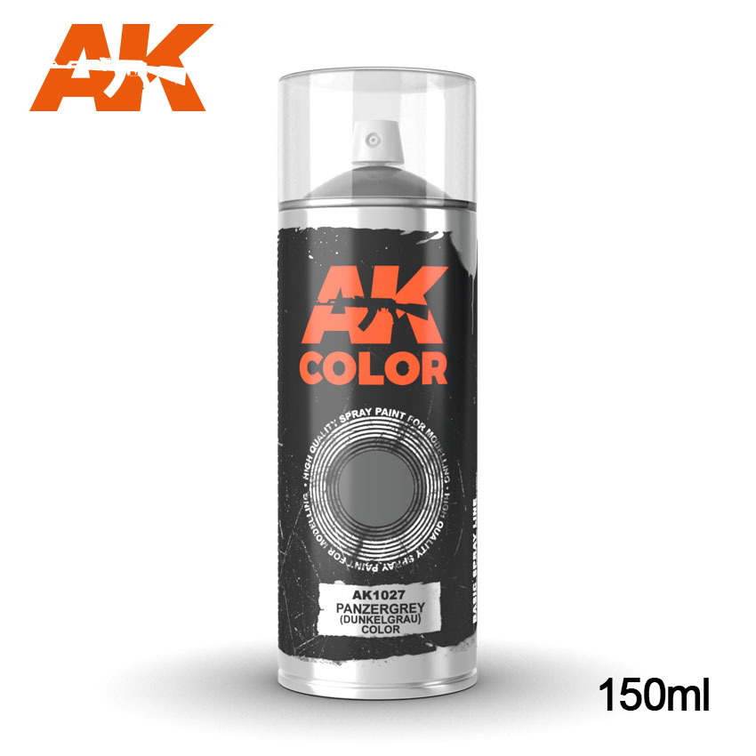 Panzergrey (Dunkelgrau) color Spray, 150ml - AK1027