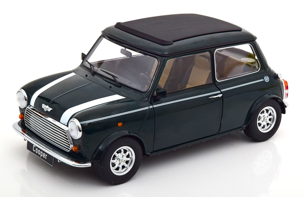 1:12 MINI Cooper LHD Sunroof, dark green white - KKDC120071L