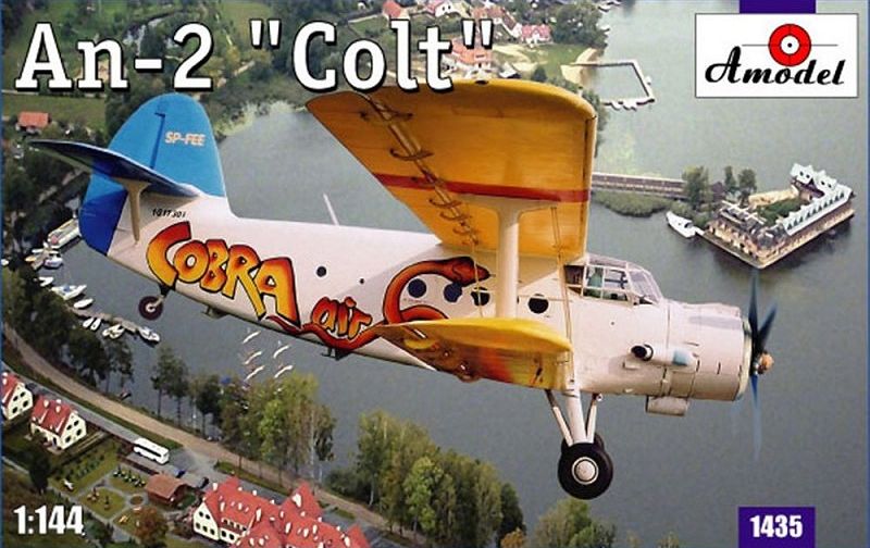 1:144 Сборная модель Советский многоцелевой самолет Ан-2 (Кукурузник) - 1435
