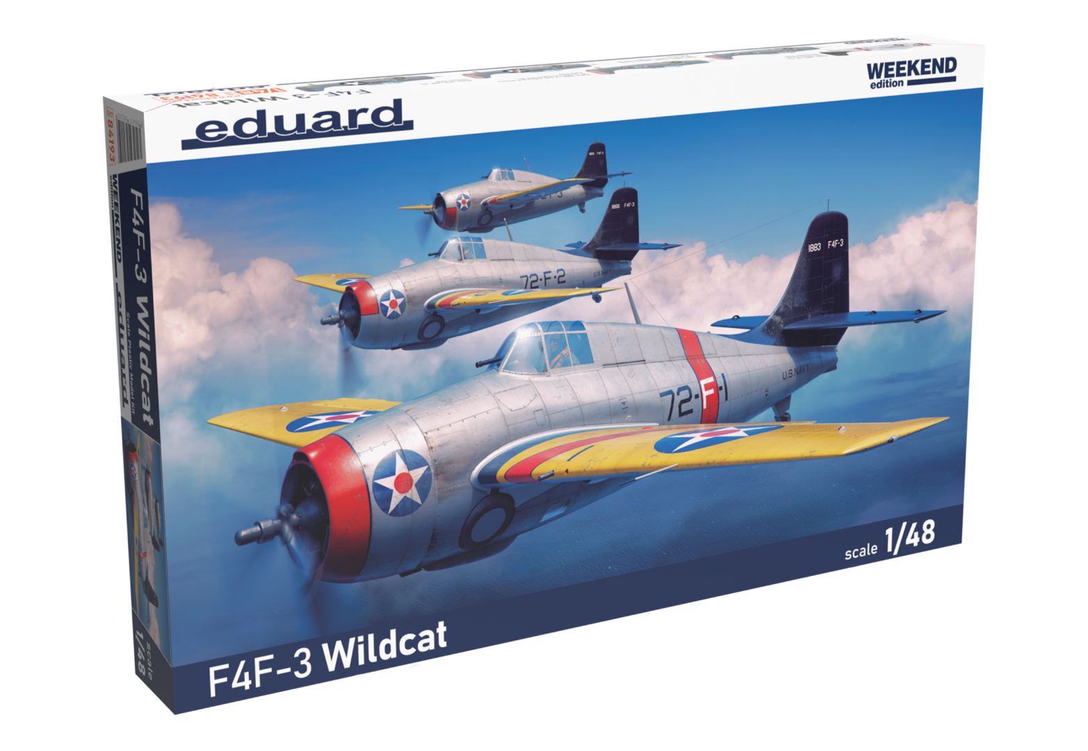 1:48 Сборная модель F4F-3 Wildcat - The Weekend Edition - 84193