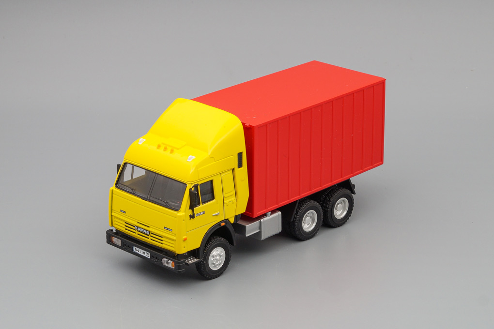 1:43 КАМАЗ 54115 контейнер, желтый / красный - BR-58112