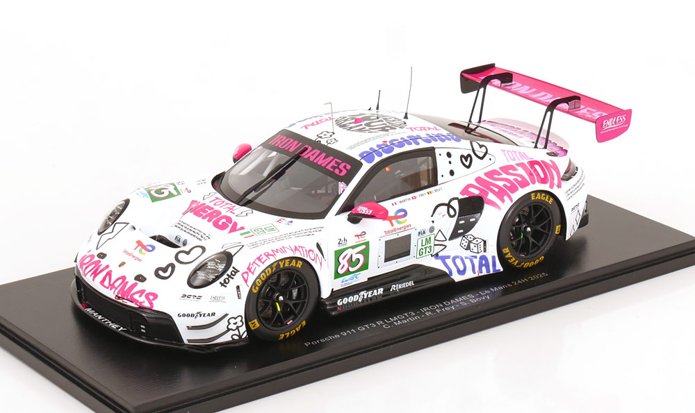 1:18 PORSCHE 911 GT3 R Iron Dames №85 24h Le Mans, Martin/Frey/Bovy (2025) - 18S1068