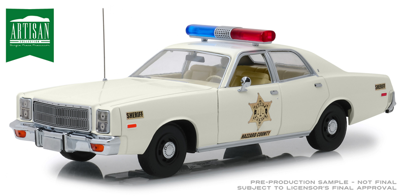 1:18 PLYMOUTH Fury 'Hazzard County Sheriff' 1977 - 19055