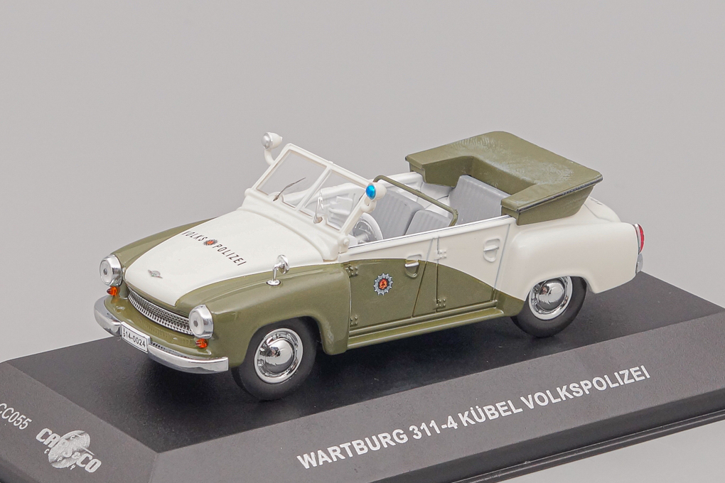 1:43 WARTBURG 311-4 Kubel Volkspolizei (1957), white / green - CCC055