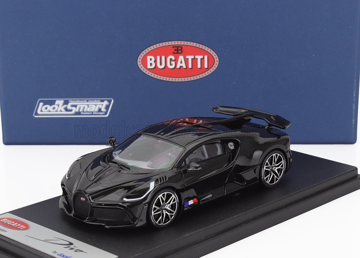 1:43 BUGATTI Divo (2020), Carbon Glossy Black - LS497G