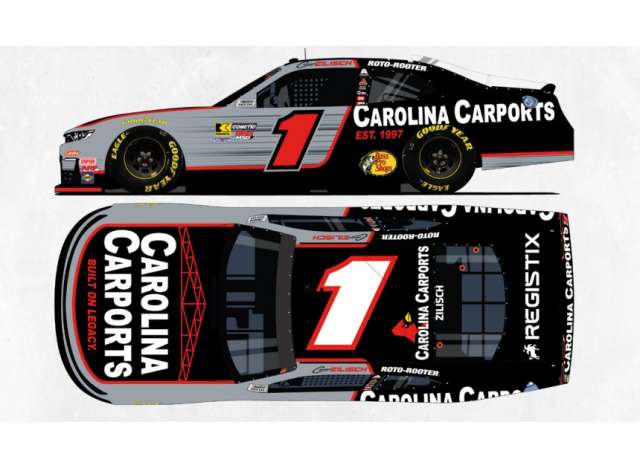 1:24 CHEVROLET #1 Connor Zilisch *Carolina Carports*, various 2026 - NX12623CCPZI