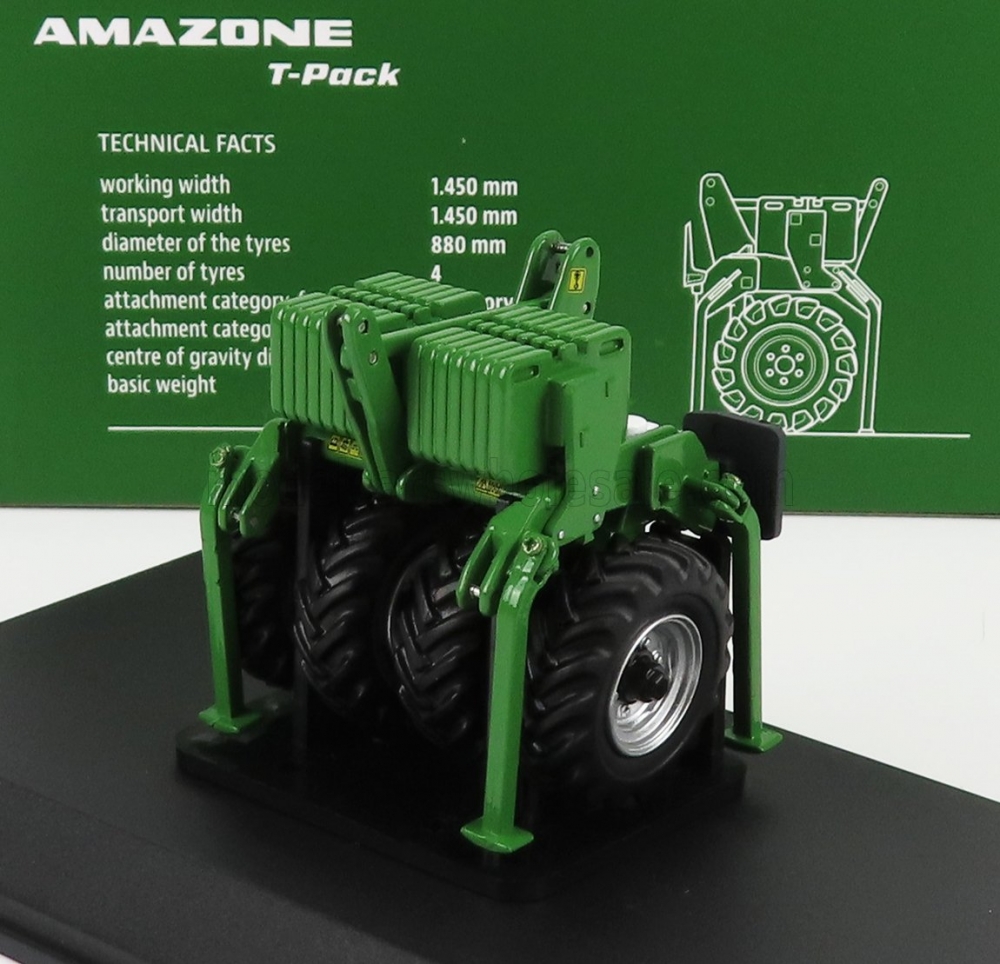 1:32 ACCESSORIES Amazone T-pack Frontale, Green - UH5343