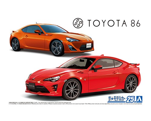 1:24 Сборная модель Toyota 86 ZN6 16 - 05966