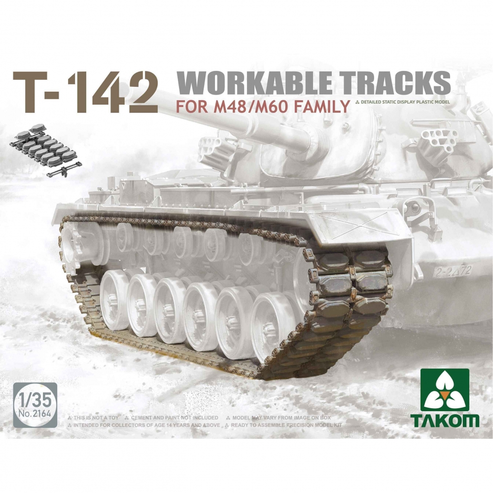 1:35 Рабочие наборные траки T-142 для M48/M60 - 2164