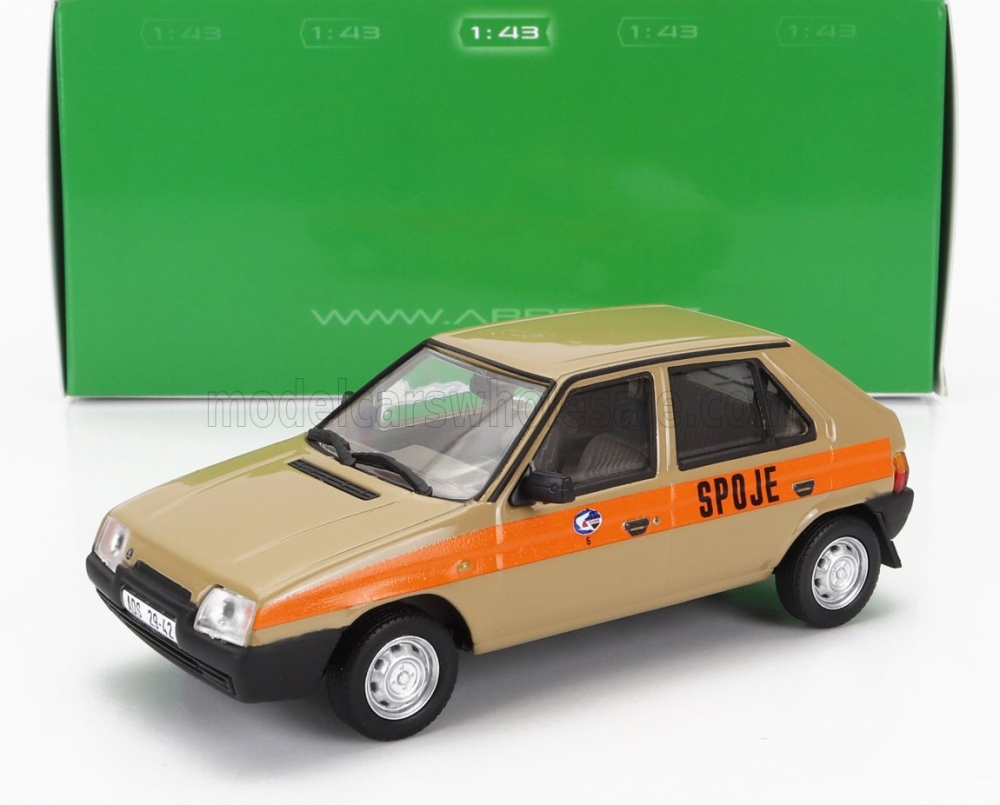 1:43 SKODA Favorit 136l Spoje Praha (1988), Light Brown - 708F02