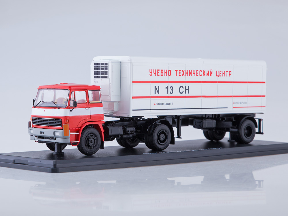 1:43 LIAZ-100.471 с полуприцепом Alka N13CH, красный - SSM7037