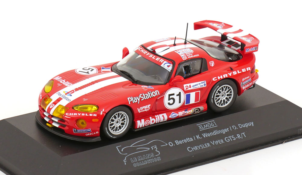1:43 DODGE Viper GTS R/T No 51 24h Le Mans, Beretta/Wendlinger/Dupuy (2000) - XLM061