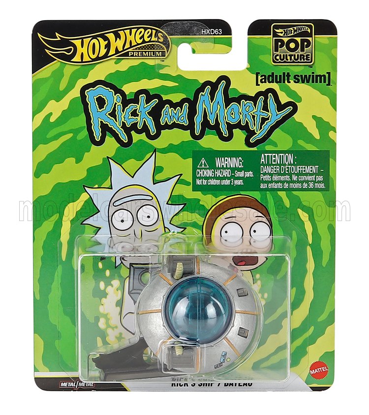 1:64 DISNEY Rick's Ship - Rick And Morty, Silver Blue - HXD63-979P-JHW95