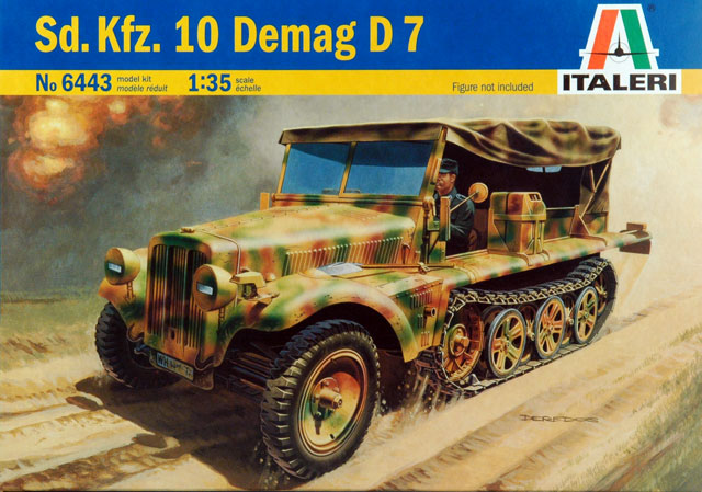 1:35 Сборная модель SD.KFZ.10 DEMAG D 7 - 6443-X1