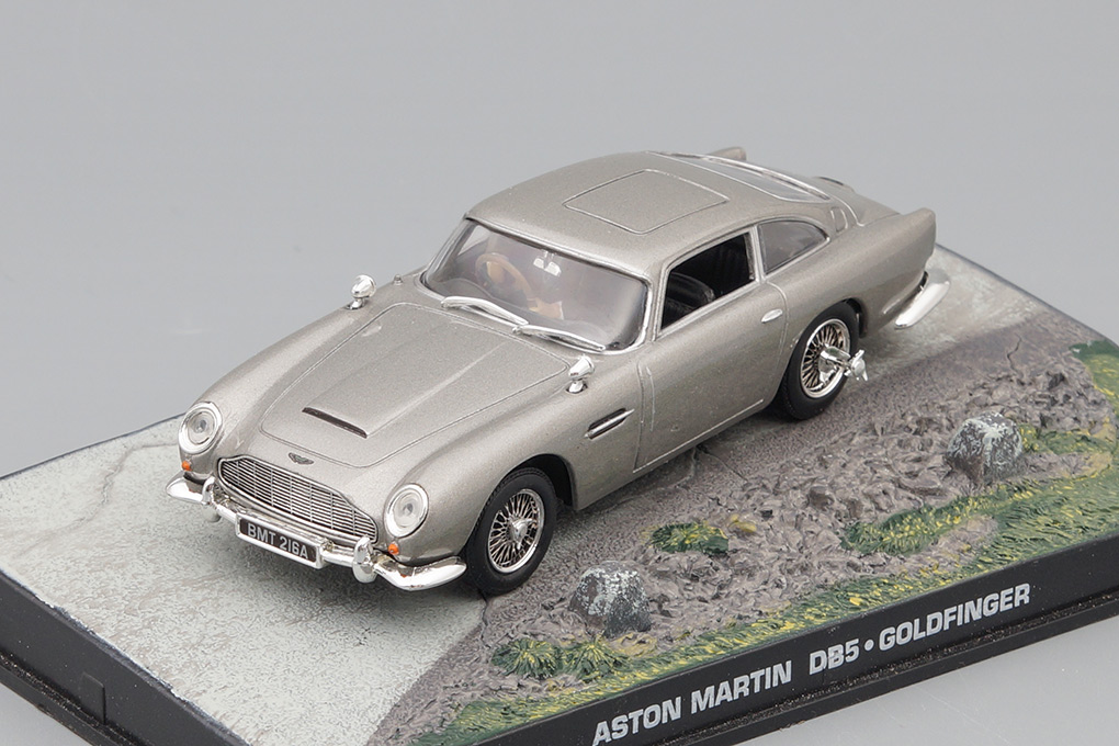 1:43 ASTON MARTIN DB5 James Bond: Goldfinger (1964), silver - JB25