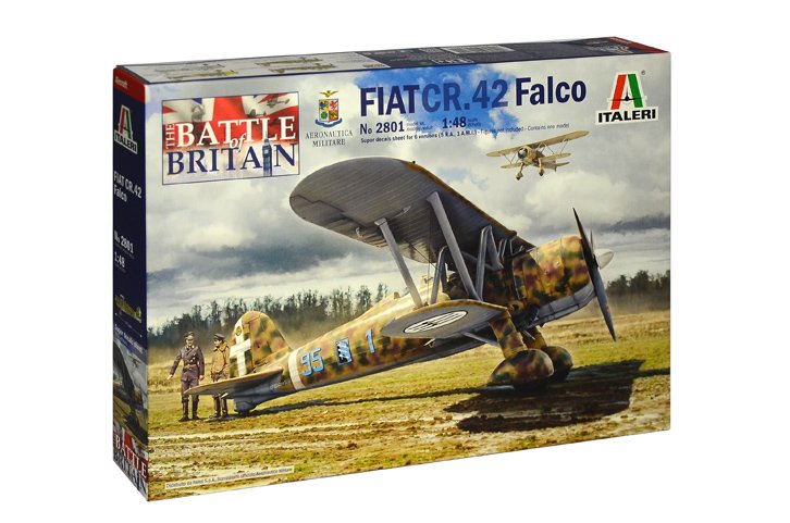 1:48 Сборная модель Самолет FIAT CR.42 Falco - 2801