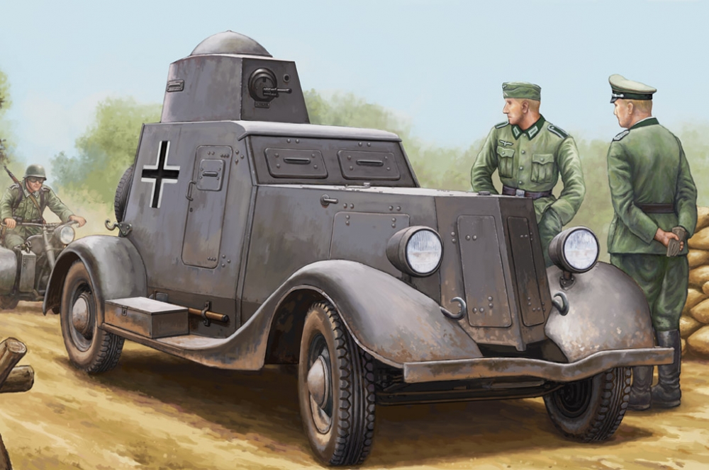 1:35 Сборная модель Бронемашина Soviet BA-20M Armored Car - 83884