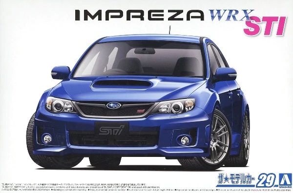 1:24 Сборная модель Subaru Impreza WRX STI GRB '10 - 05834