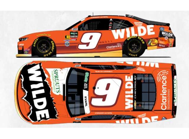 1:64 Chevrolet #9 Carson Kvapil *Wilde Buffalo*, orange 2026 - NX92665WLDCG