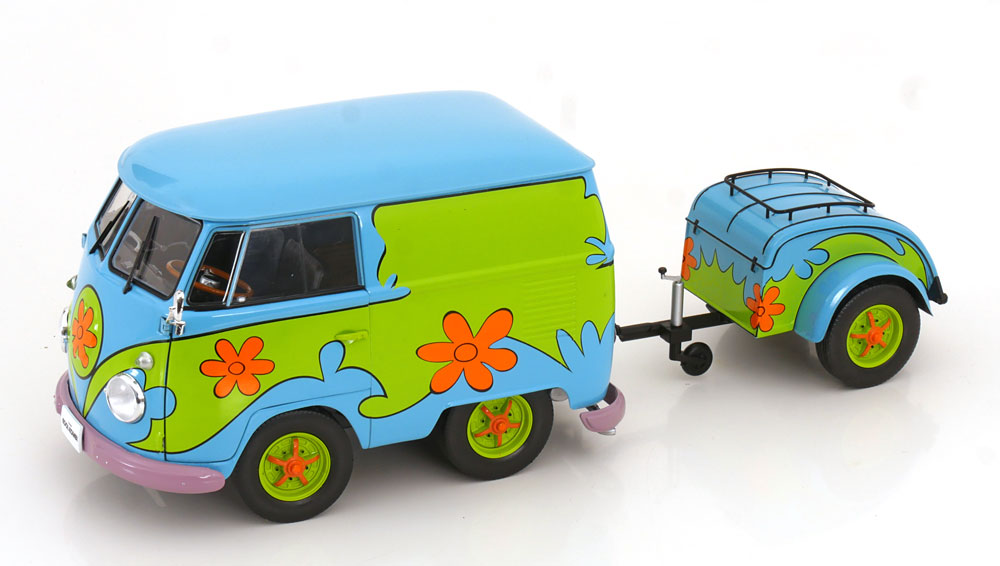 1:18 VOLKSWAGEN T1 Kool Kombi Ghost Hunter (2024), blue green orange - S1810904