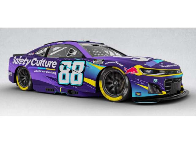 1:64 Chevrolet #88 Shane van Gisbergen *SafetyCulture* purple/yellow 2025 - C882565SFCSV