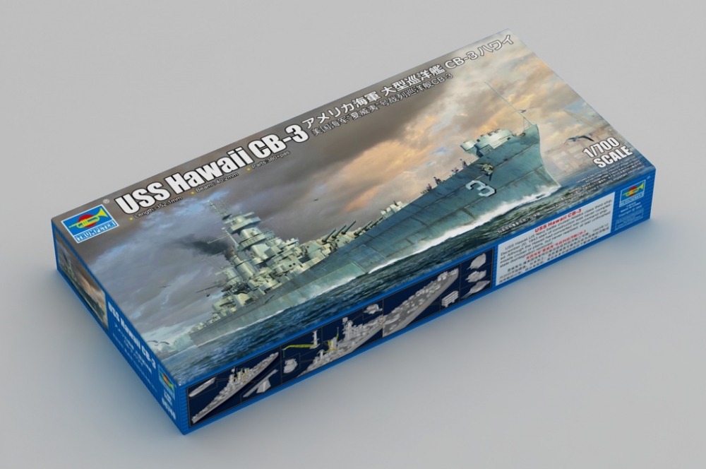 1:700 Сборная модель Линейный крейсер USS Hawaii CB-3 - 06740