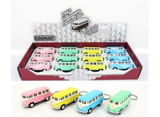 1:64 VOLKSWAGEN T1 Samba Bus, набор из 12 брелоков - KT2546DK~12
