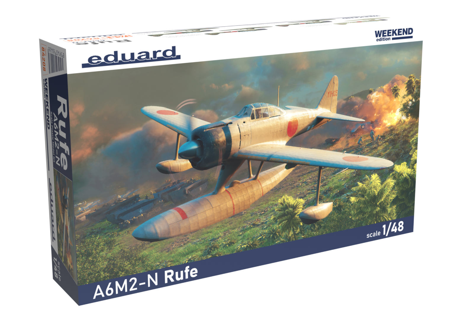 1:48 Сборная модель Nakajima A6M2-N Rufe Weekend Edition - 84208