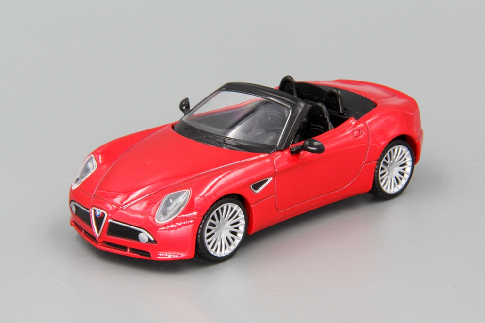 1:43 ALFA ROMEO 8C Spider, Суперкары 53, red - SUP053