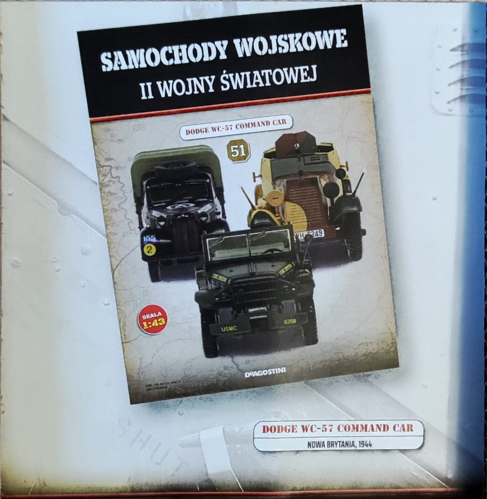 1:43 DODGE WC-57 Command Car из серии Samochody Wojskowe Ii Wojny Światowej - SW051