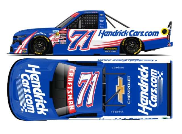 1:64 Chevrolet Silverado #71 Rajah Caruth *HendrickCars.com*, blue/white/red 2025 - T712565HENRX