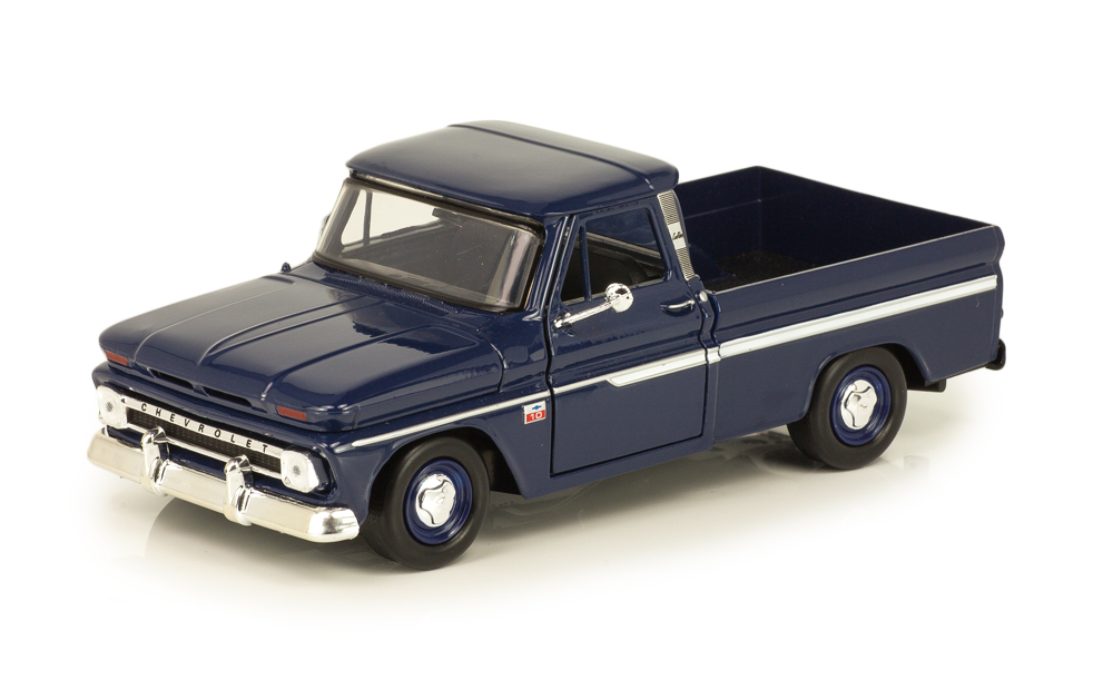 1:24 CHEVROLET Fleetside C-10 1966, dark blue - 73355B