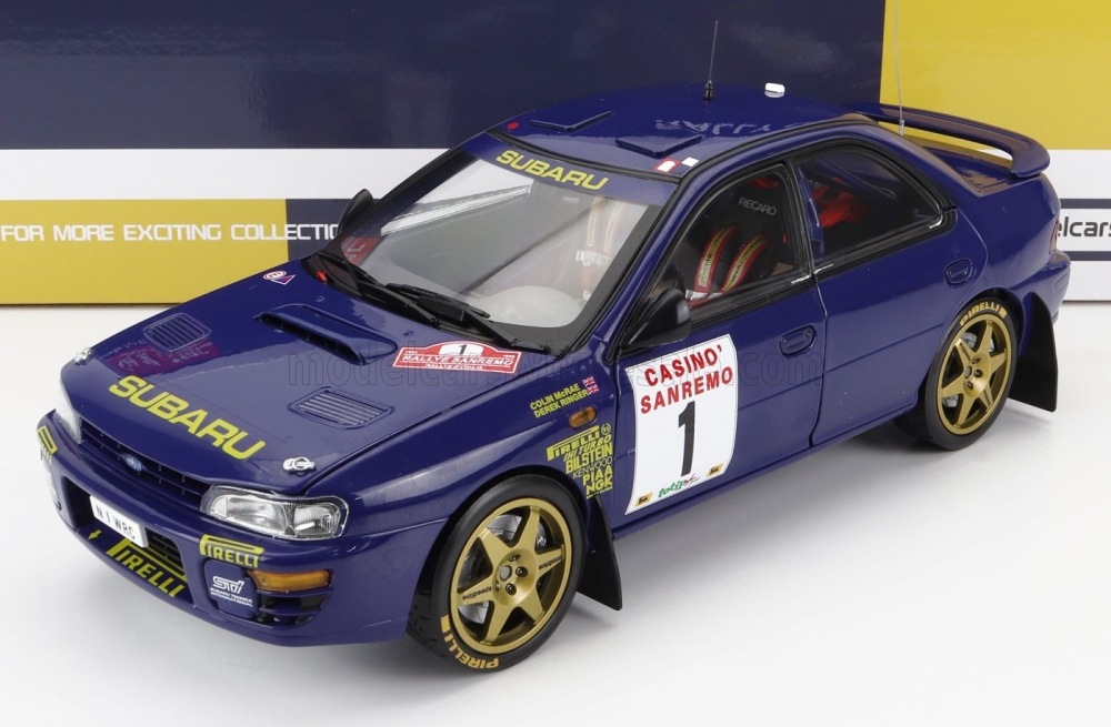 1:18 SUBARU Impreza 555 N1 Winner Rally Sanremo (1996) C.Mcrae - D.Ringer, Blue - 05524