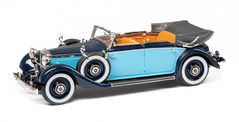 1:43 MERCEDES-BENZ Typ 290 (W18) Cabriolet D Open 1933-36, dark blue / light blue - EMEU43043C