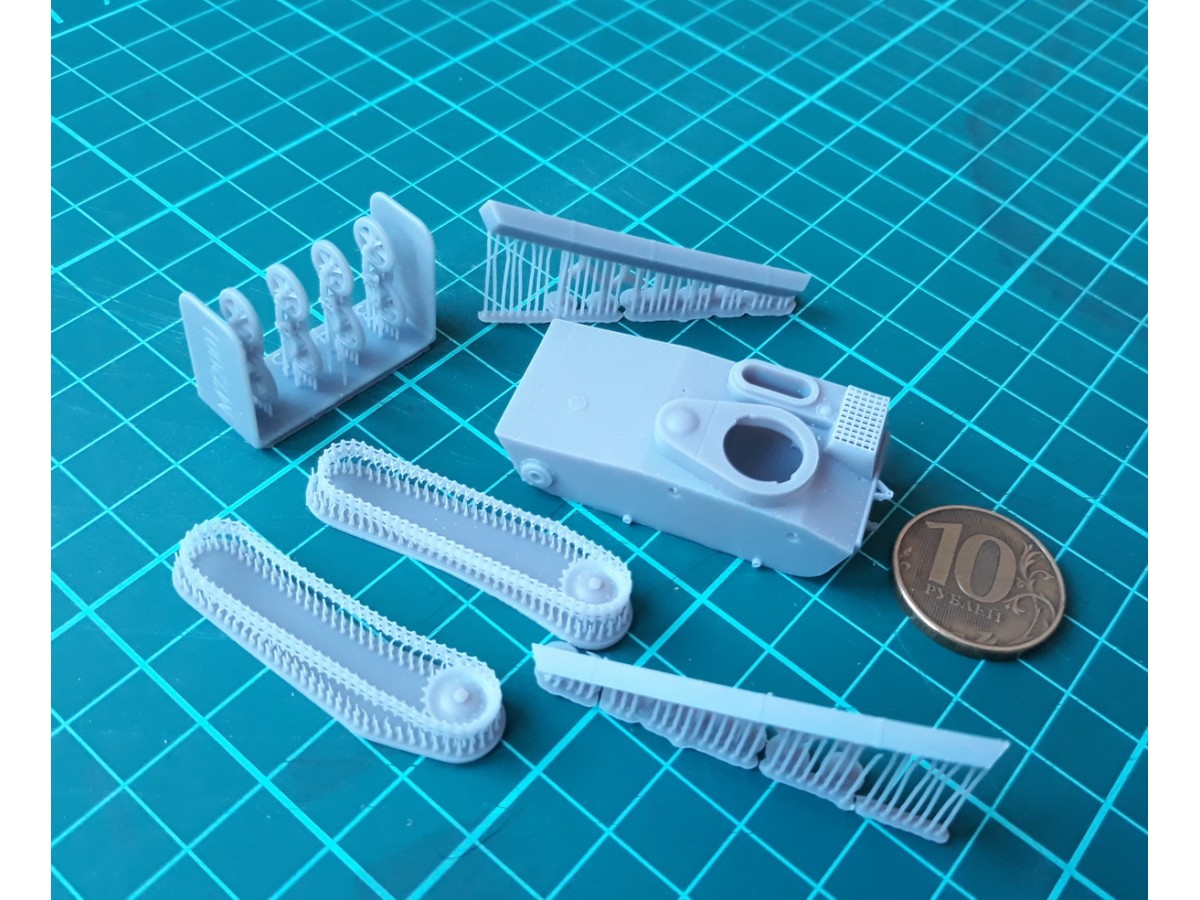 1:72 Сборная модель Советский легкий плавающий танк Т-33 Селезень - M72001
