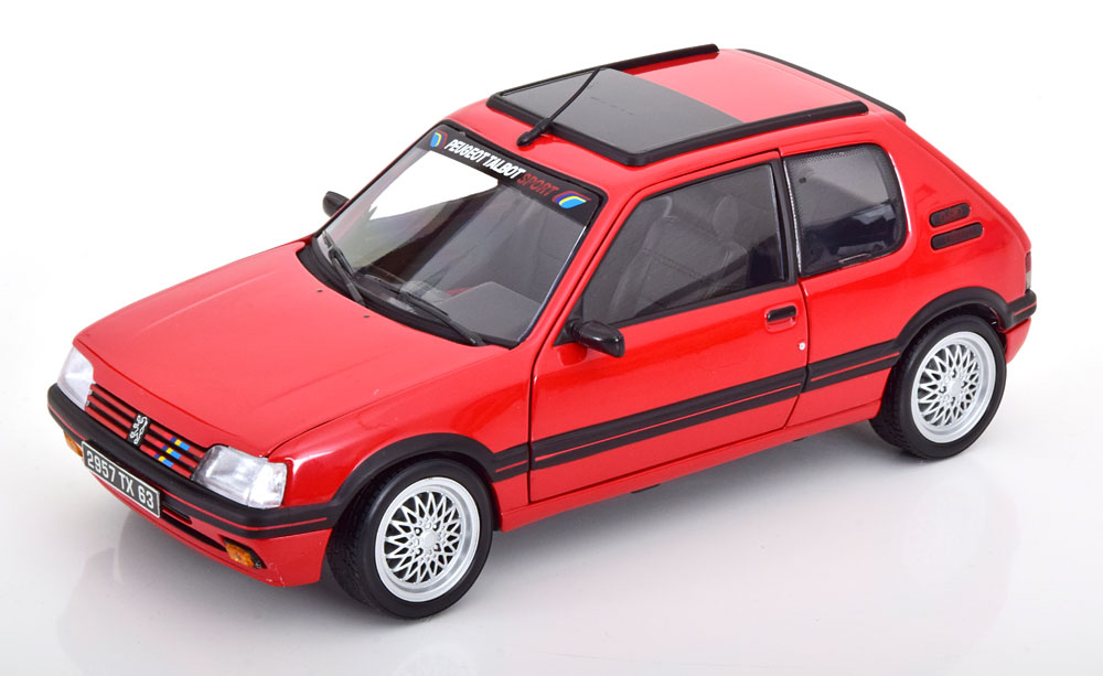 1:18 PEUGEOT 205 GTi PTS Deco (1991), red - 184846