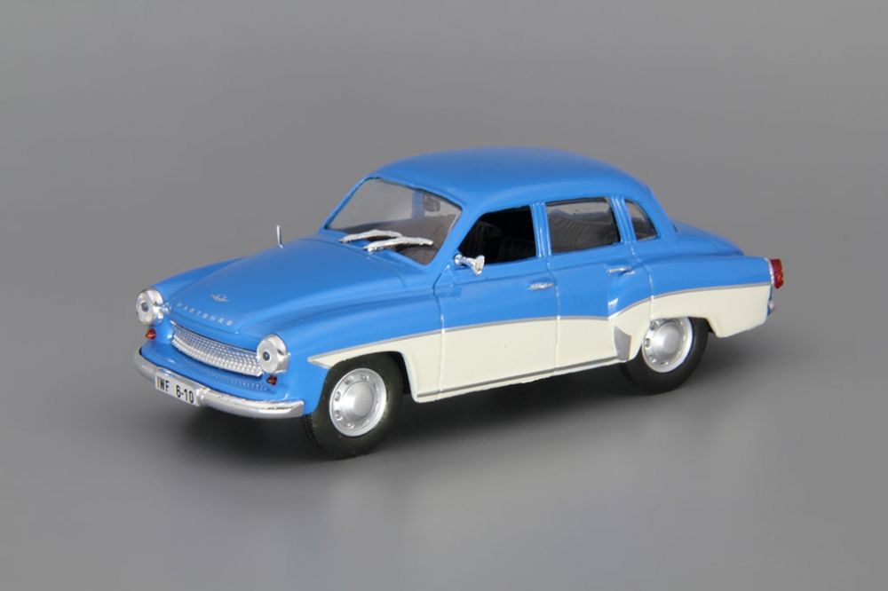1:43 WARTBURG 312, Автолегенды СССР 172, blue / white - AL172