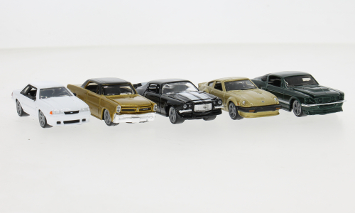 1:64 FORD MUSTANG LX - MUSTANG GT - CHEVROLET CAMARO - PONTIAC GTO - DATSUN 280 ZX - 59150VINTAGE