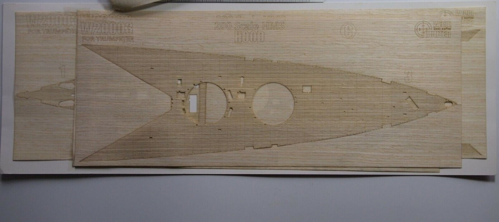 1:200 HMS Hood Wood Deck - W20003