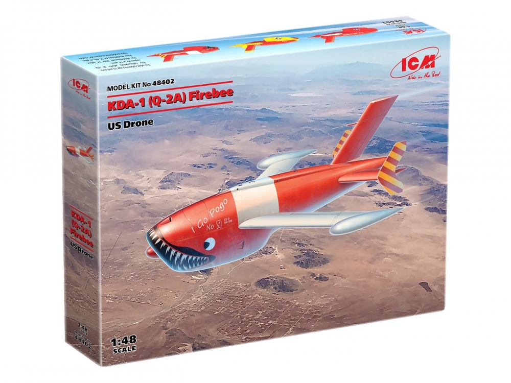 1:48 Сборная модель KDA-1(Q-2A) Firebee, Американский беспилотный самолет - 48402