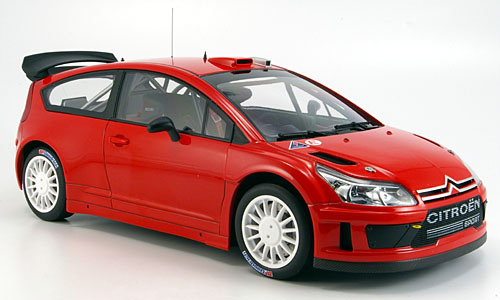 1:18 CITROEN C4 WRC Plain Body Version, Red - 80736