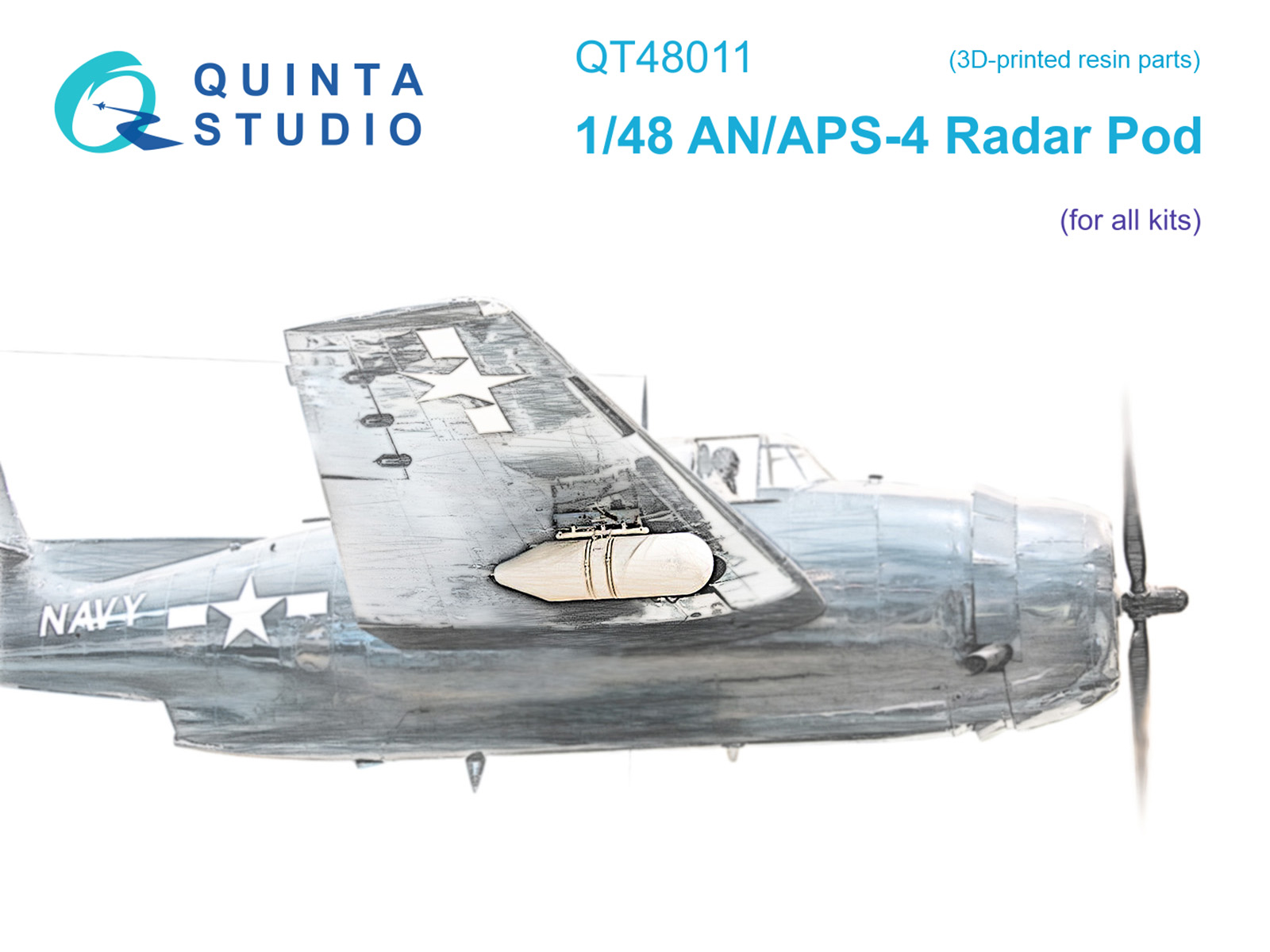 1:48 Внешний контейнер радара AN/APS-4 (для всех моделей) - QT48011