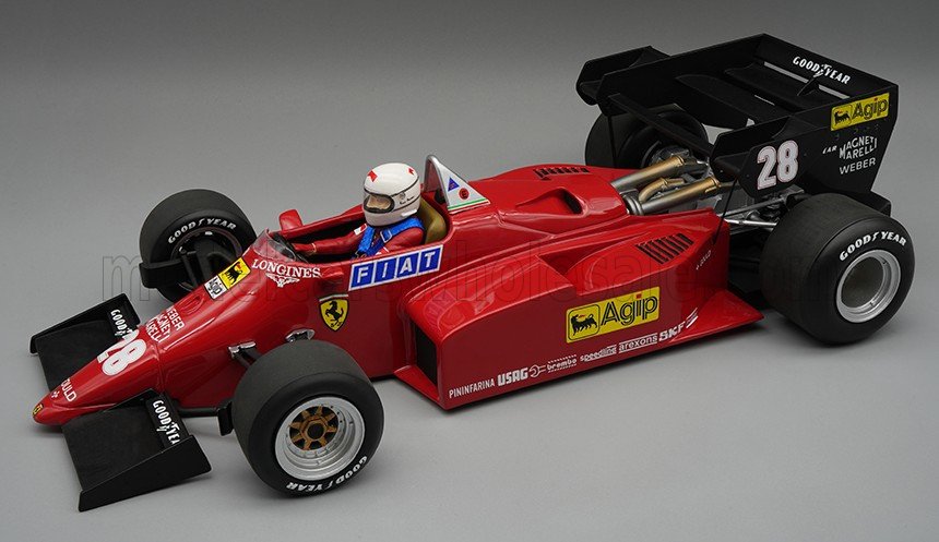 1:12 FERRARI F1126C4-M2 №28 European GP Rene Arnoux (with pilot figure) (1984) - TMD12-15A