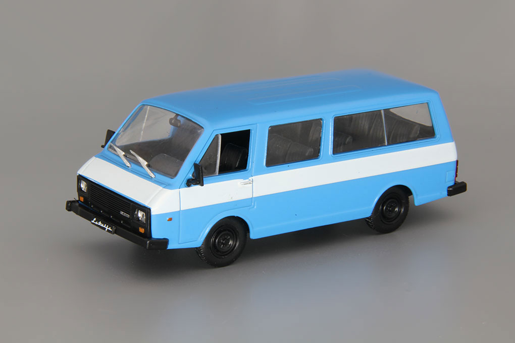1:43 РАФ 22038, Автолегенды СССР. Лучшее 60, голубой / белый - ALL060