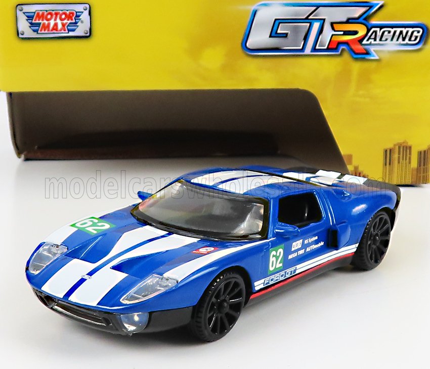 1:43 FORD Gt40 N 62 Racing (1966), Blue White - 79416