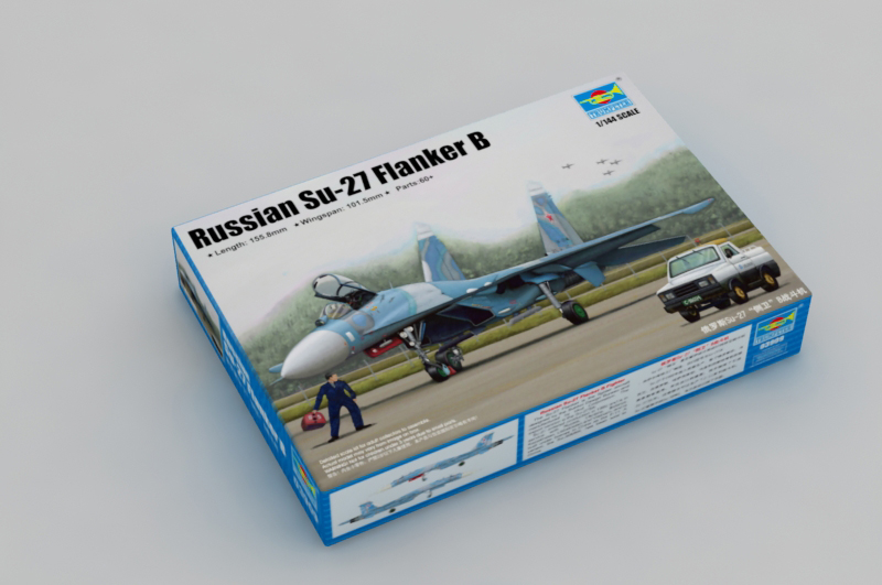 1:144 Сборная модель Советский истребитель Су-27 (ранний) - 03909